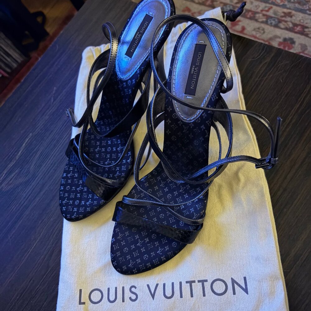 Louis Vuitton Monogram Snakeskin Heels EU 41 (US 8.5-9)